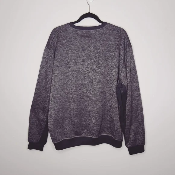 Men's Adidas Sweatshirt L Grey and orange accent - Picture 2 of 9